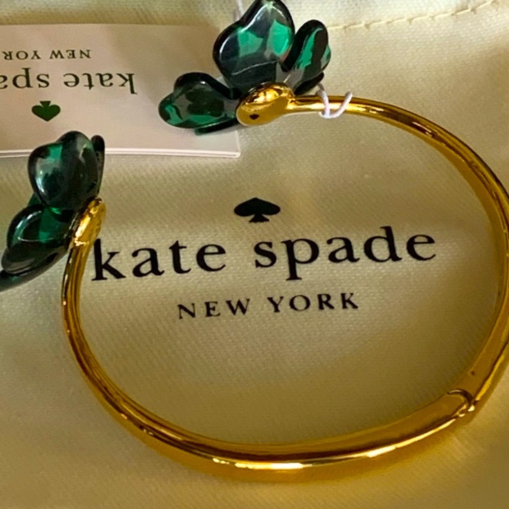 New Kate Spade petal pushers open hinged cuff - Picture 9 of 10